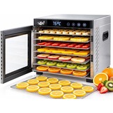 VITA5 Nobel Pro 6 Voedseldroger - 650W - RVS - 6 Lagen