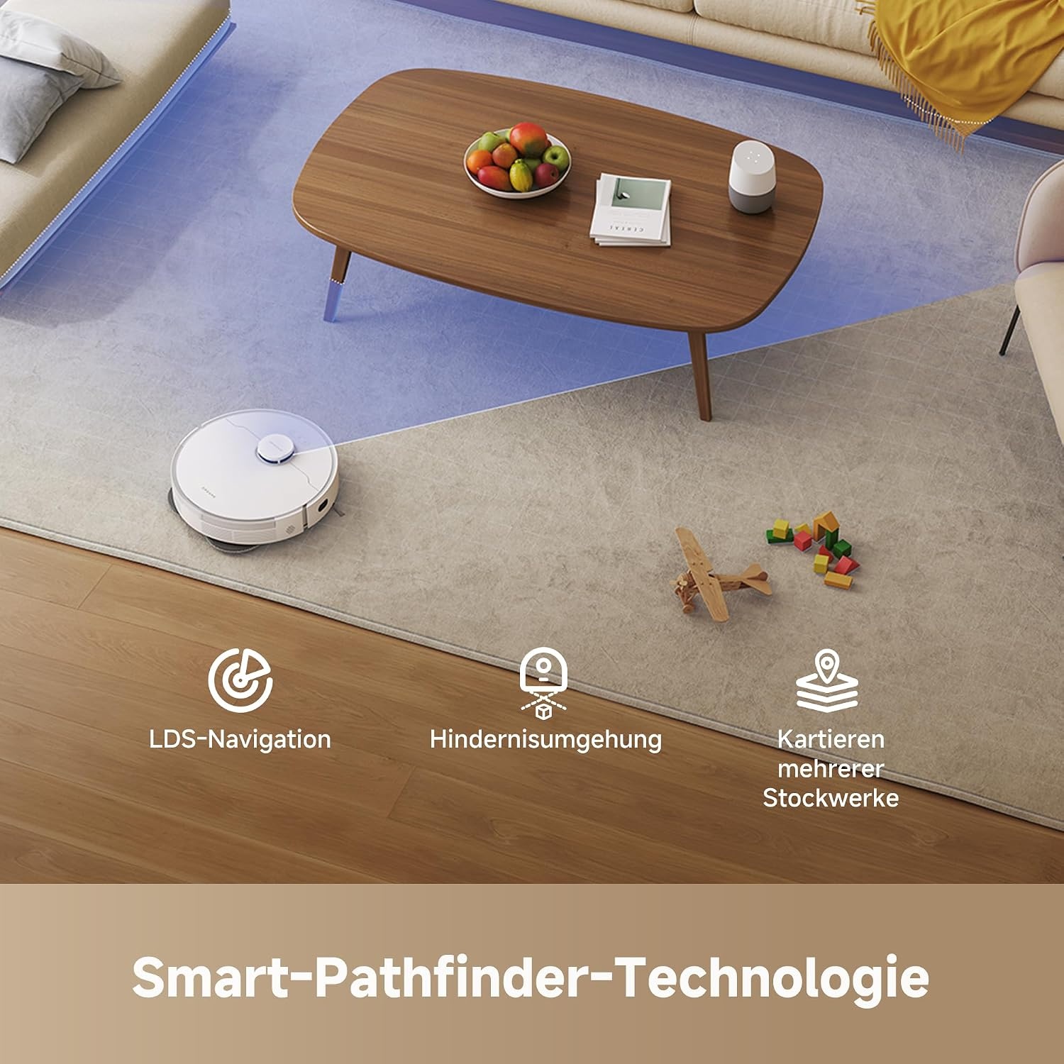 Dreame L10s Pro Gen 3 Robotstofzuiger met Dweilfunctie - 13.000 Pa - Wit