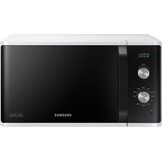 Samsung MG23K3614AW/EG magnetron met grill, 23 liter gaarvolume, 800 W, groot gaarelement voor gelijkmatige bruining, krasbestendige emaille keramische binnenkant, wit