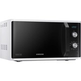 Samsung MG23K3614AW/EG magnetron met grill, 23 liter gaarvolume, 800 W, groot gaarelement voor gelijkmatige bruining, krasbestendige emaille keramische binnenkant, wit