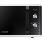 Samsung MG23K3614AW/EG magnetron met grill, 23 liter gaarvolume, 800 W, groot gaarelement voor gelijkmatige bruining, krasbestendige emaille keramische binnenkant, wit