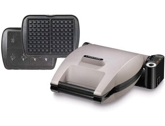 LAGRANGE Premium Wafelijzer - Perlgrijs - 1200 Watt
