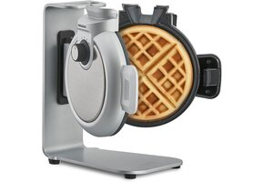Verticaal Wafelijzer Wit met Opvangbak | Belgische Wafels 18 cm | 54% Korting