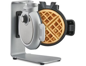CASO WaffleUp Verticaal Wafelijzer - Wit - Voor Belgische wafels 18 cm