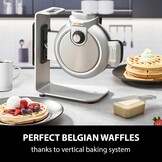 CASO WaffleUp Verticaal Wafelijzer - Wit - Voor Belgische wafels 18 cm