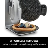 CASO WaffleUp Verticaal Wafelijzer - Wit - Voor Belgische wafels 18 cm