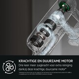AEG Draadloze Stofzuiger, AP71HB14SH, Hygienic 7000, Vloermondstuk met LED-voorlicht, Aluminium zuigleiding, Wandhouder met oplaadfunctie, Digitaal display, 80 dB, Shellwit
