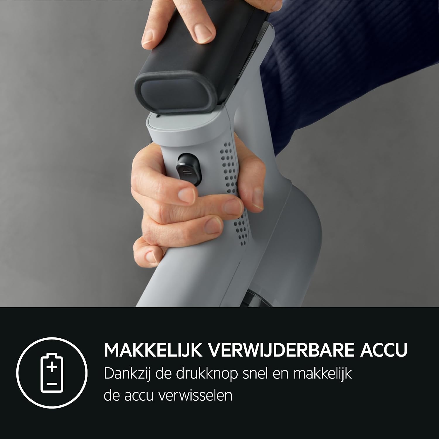 AEG Draadloze Stofzuiger, AP71HB14SH, Hygienic 7000, Vloermondstuk met LED-voorlicht, Aluminium zuigleiding, Wandhouder met oplaadfunctie, Digitaal display, 80 dB, Shellwit