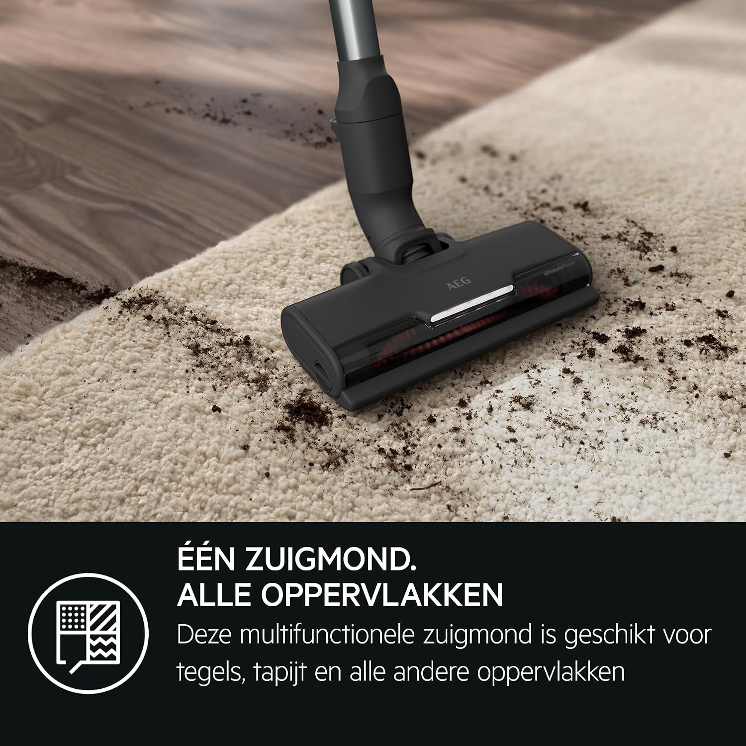 AEG Draadloze Stofzuiger, AP71HB14SH, Hygienic 7000, Vloermondstuk met LED-voorlicht, Aluminium zuigleiding, Wandhouder met oplaadfunctie, Digitaal display, 80 dB, Shellwit