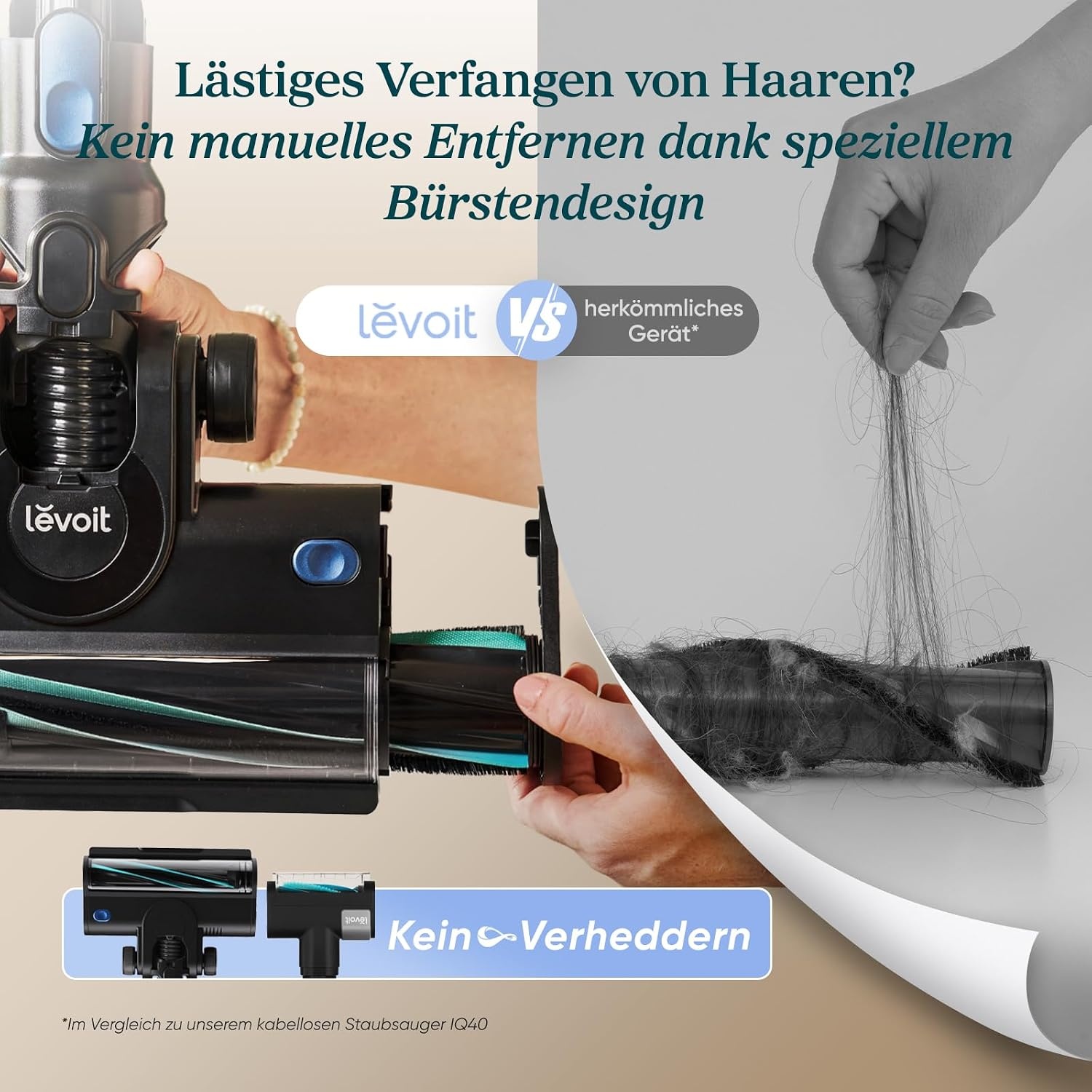 Levoit Accu Steelstofzuiger LVAC 300 - Blauw - HEPA-filter - Tot 60 min. gebruiksduur