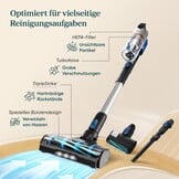 Levoit Accu Steelstofzuiger LVAC 300 - Blauw - HEPA-filter - Tot 60 min. gebruiksduur
