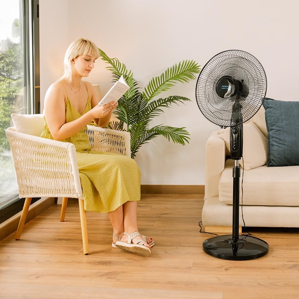 Cecotec EnergySilence 515 MaxFlow Vloerventilator - Zwart - 40,6 cm - 45W