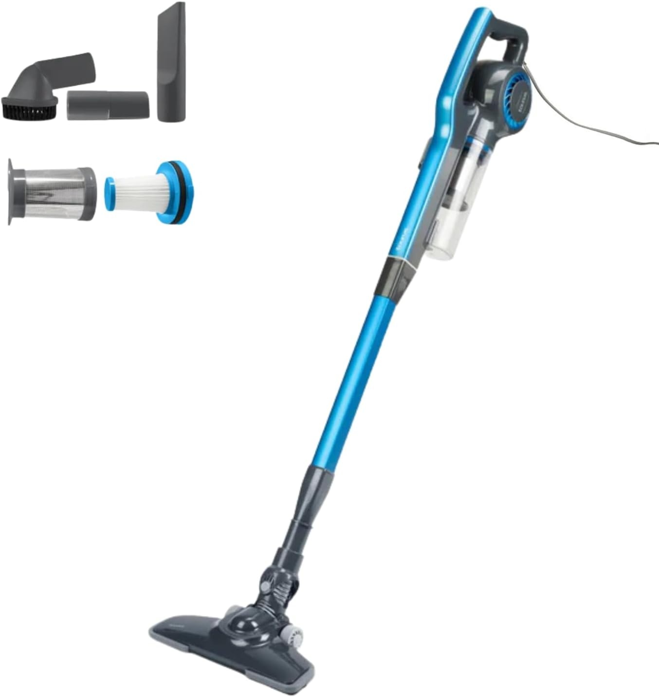 BLACK+DECKER 3-in-1 Steelstofzuiger - 600W - Blauw - Zakloos