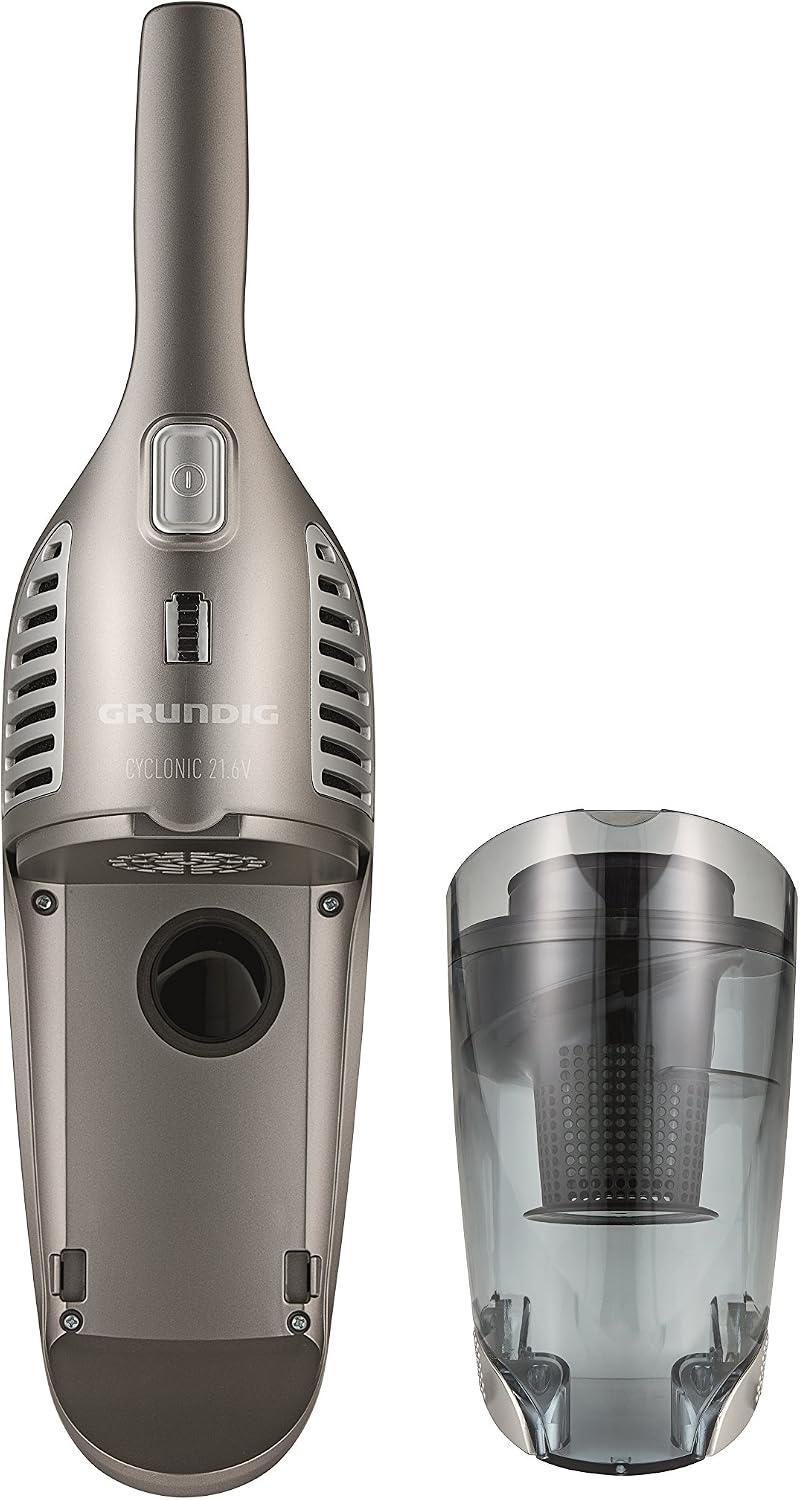 Grundig VCH9832 2-in-1 Steelstofzuiger en Handstofzuiger - Titanium Zilver