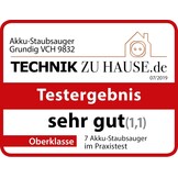 Grundig VCH9832 2-in-1 Steelstofzuiger en Handstofzuiger - Titanium Zilver