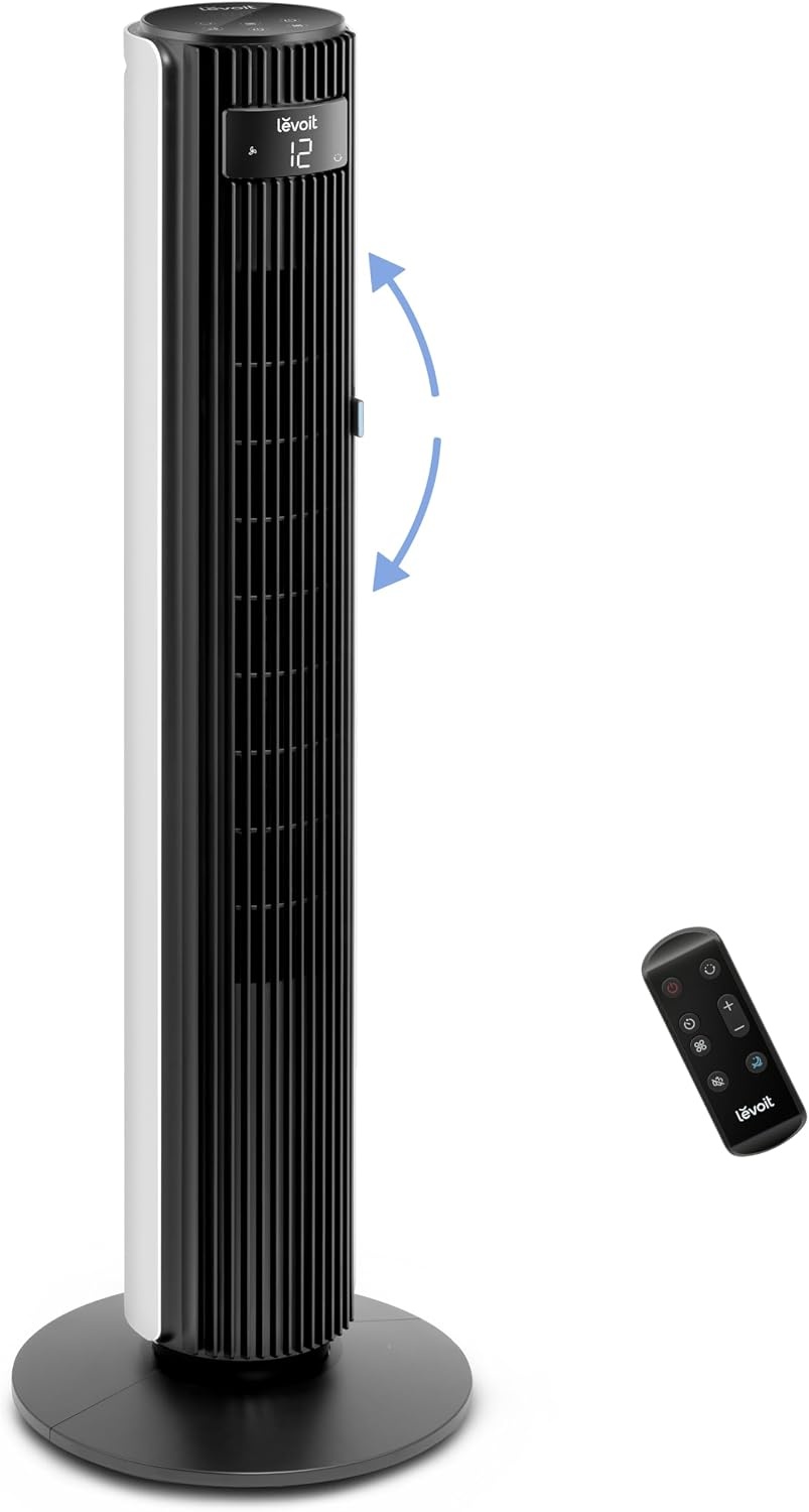 Levoit 42 inch Torenventilator - 25dB Stille Koeling - Wit