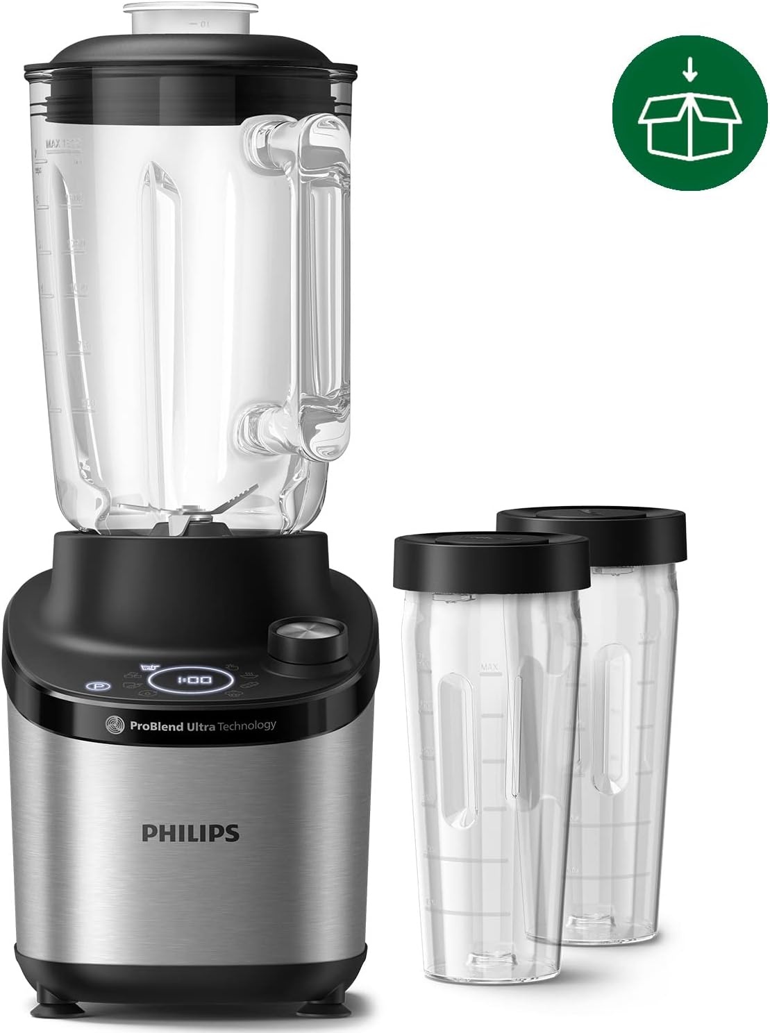 Philips High-speed Blender 7000 Series - 1500W - 2 Liter - Metaal