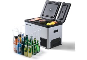 Draagbare Compressorkoelbox 43L 2 Zones - Ideaal voor Onderweg & Camping (35% Korting)