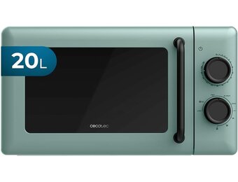 Cecotec Proclean 3110 Green Mechanische magnetron met grill, 20 l, 700 W in 6 standen en 800 W, ontdooifunctie, eindsignaal, binnenlamp, timer 30 minuten, groen design