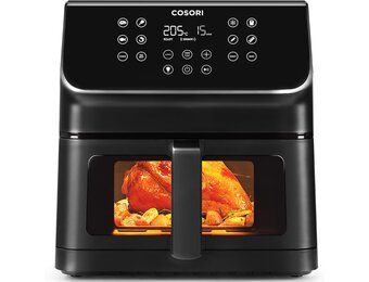 Cosori Airfryer 6.2 liter met kijkvenster - 1700W - Zwart