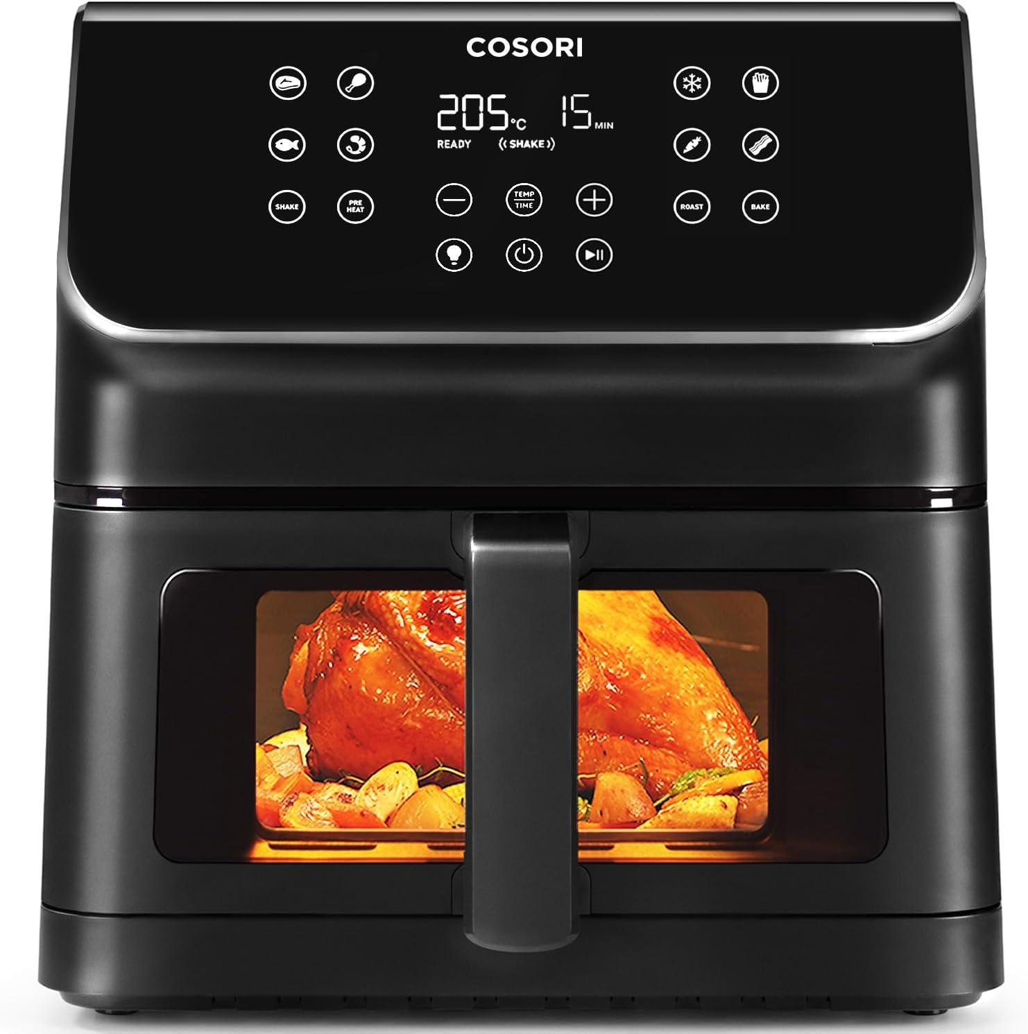 Cosori Airfryer 6.2 liter met kijkvenster - 1700W - Zwart