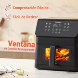 Cosori Airfryer 6.2 liter met kijkvenster - 1700W - Zwart