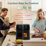 Cosori Airfryer 6.2 liter met kijkvenster - 1700W - Zwart