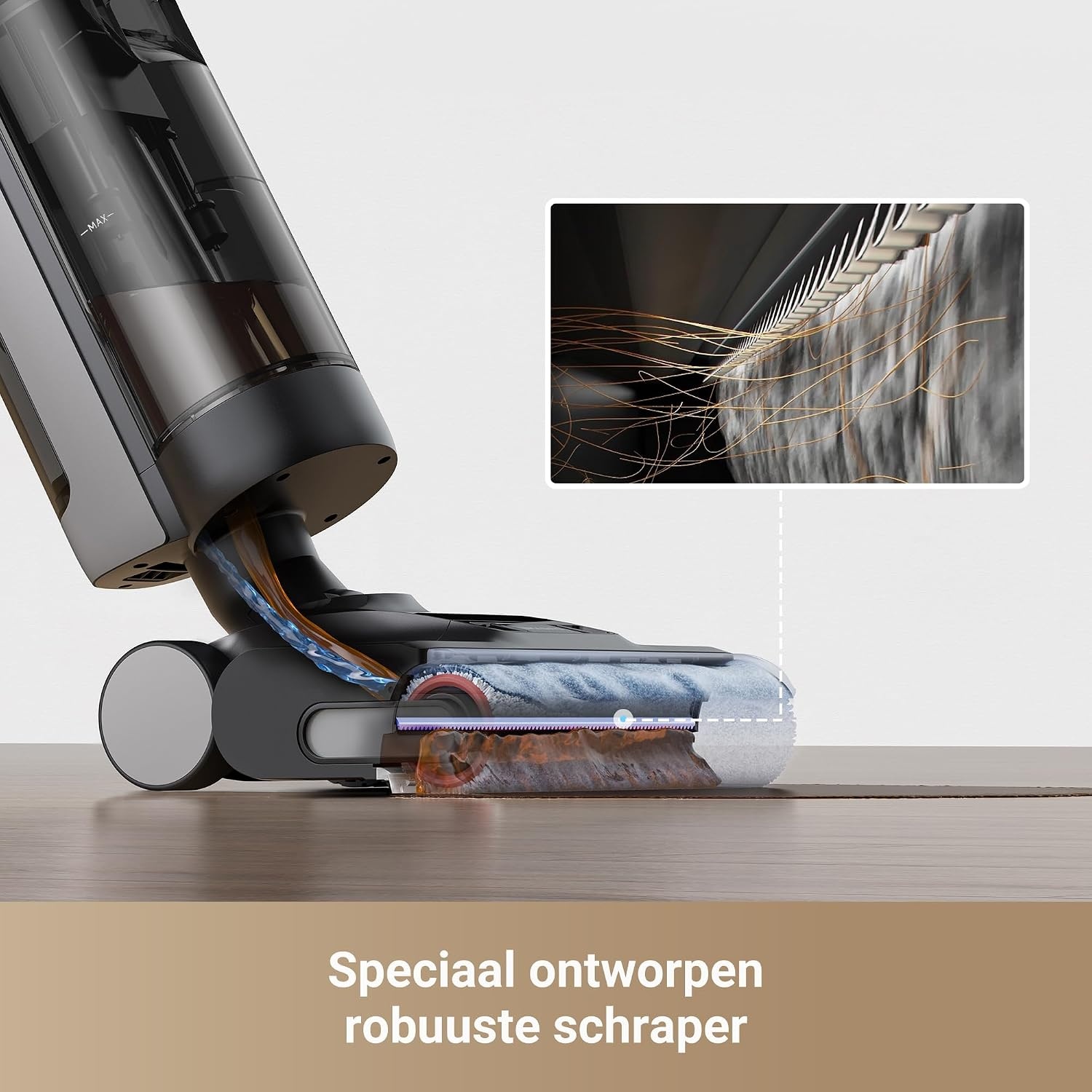 Dreame H12 Pro Ultra Draadloze Steelstofzuiger en Dweil - 16.000 Pa - Zwart