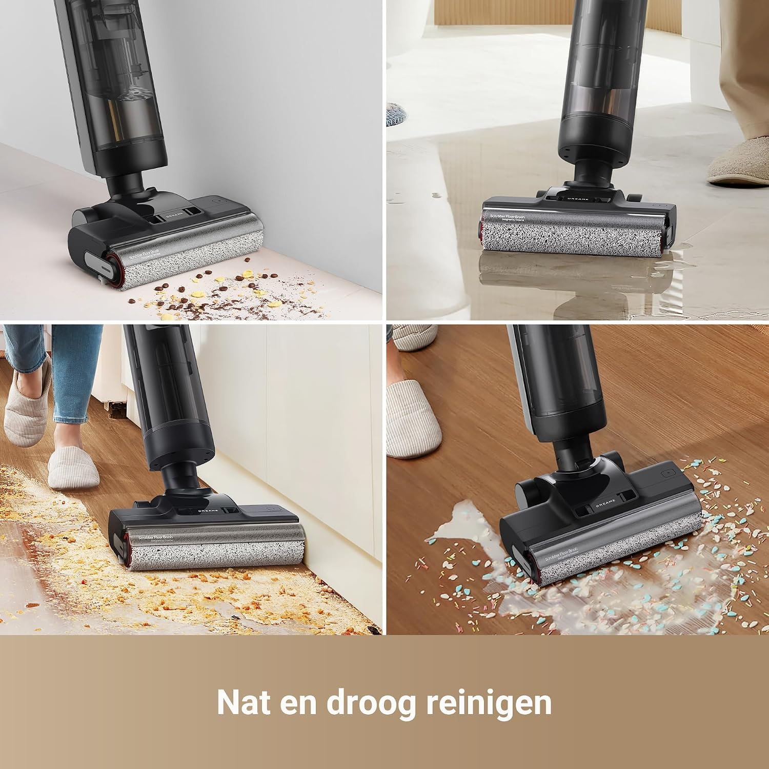 Dreame H12 Pro Ultra Draadloze Steelstofzuiger en Dweil - 16.000 Pa - Zwart