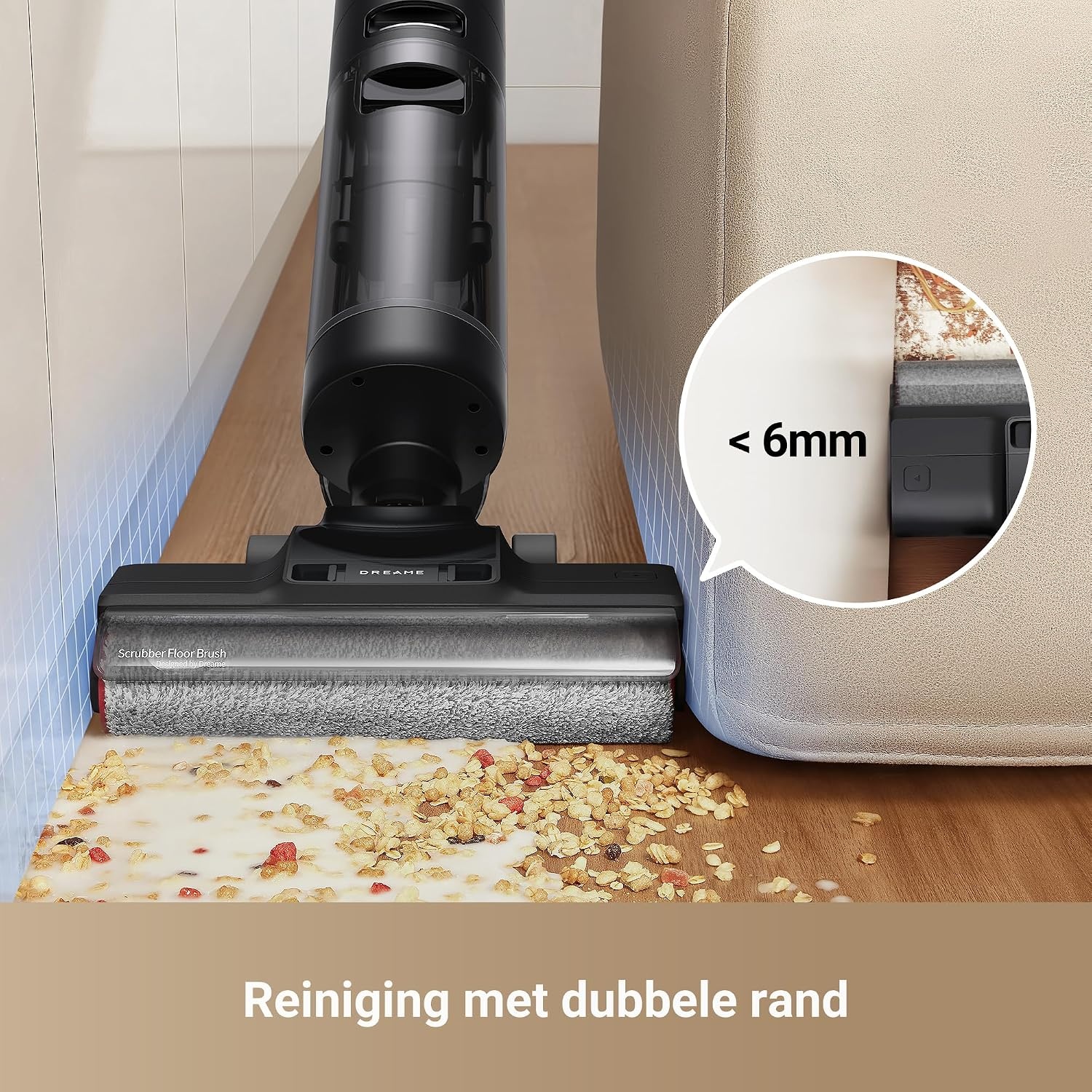 Dreame H12 Pro Ultra Draadloze Steelstofzuiger en Dweil - 16.000 Pa - Zwart