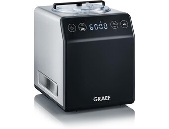 GRAEF IM700 Ijsmachine - 2 Liter - Roestvrij staal/Zwart