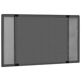 vidaXL Raamhor uitschuifbaar (100-193)x75 cm antracietkleurig
