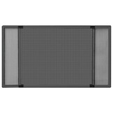 vidaXL Raamhor uitschuifbaar (100-193)x75 cm antracietkleurig