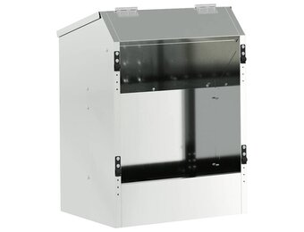 vidaXL Konijnenvoer zilver 33,5 x 25,5 x 45,5 cm 3 kg