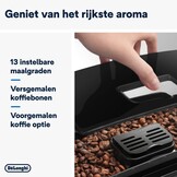 De'Longhi Magnifica S ECAM11.112.B, Volautomatische Espressomachine, Traditioneel Stoompijpje, Geïntegreerde Bonenmaler, 2 One-Touch Recepten, Touch Bedieningspaneel, Instelbare Koffiesterkte, Zwart