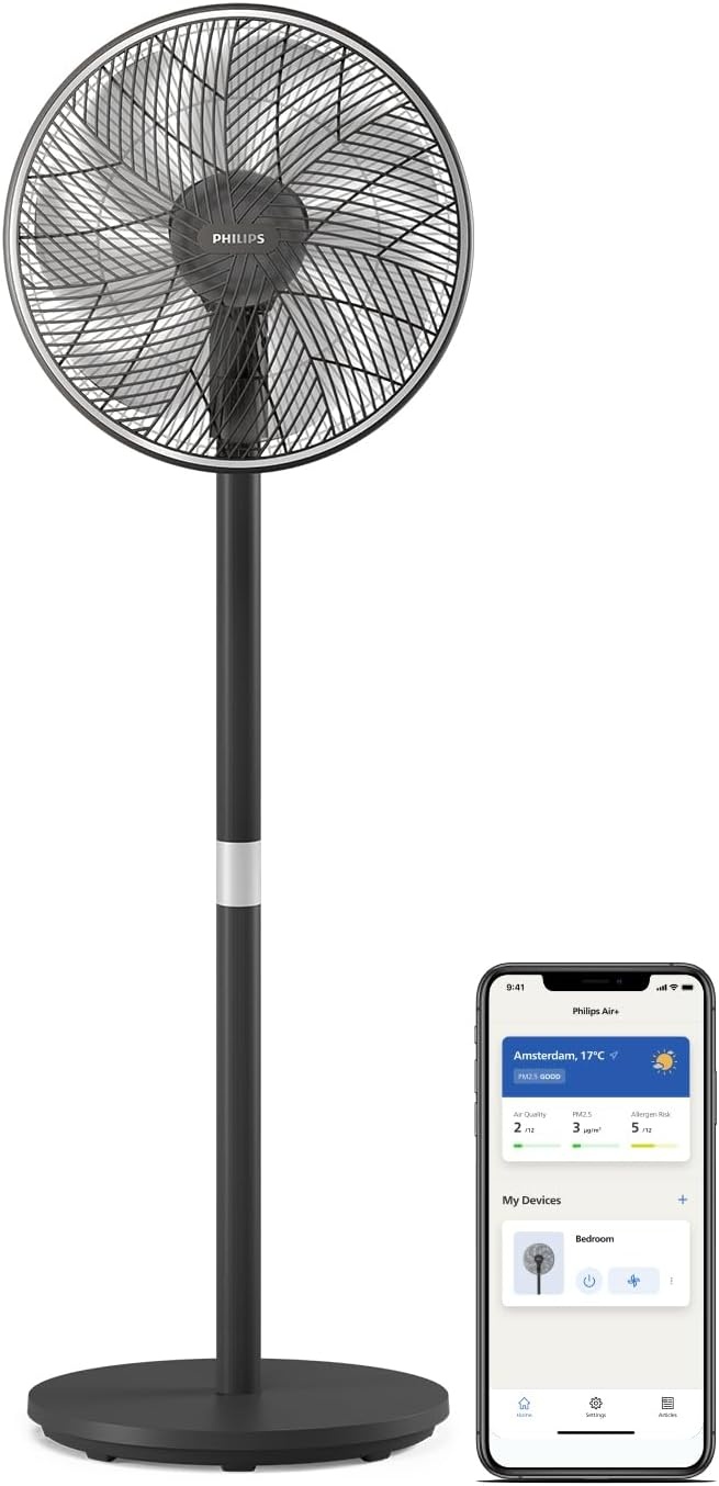 Philips Statiefventilator 3000 met SilentWings-technologie, 19 dB