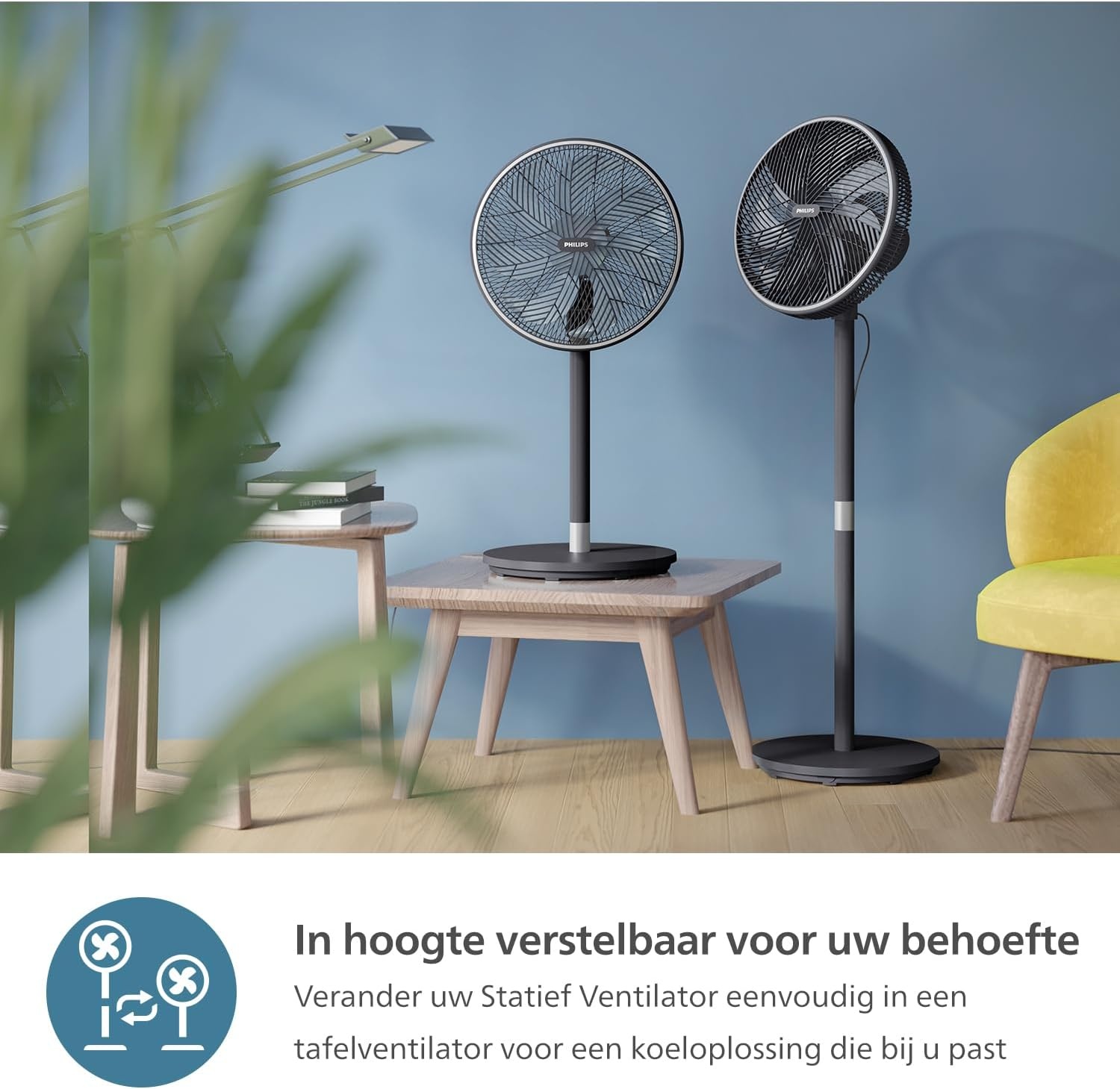 Philips Statiefventilator 3000 met SilentWings-technologie, 19 dB