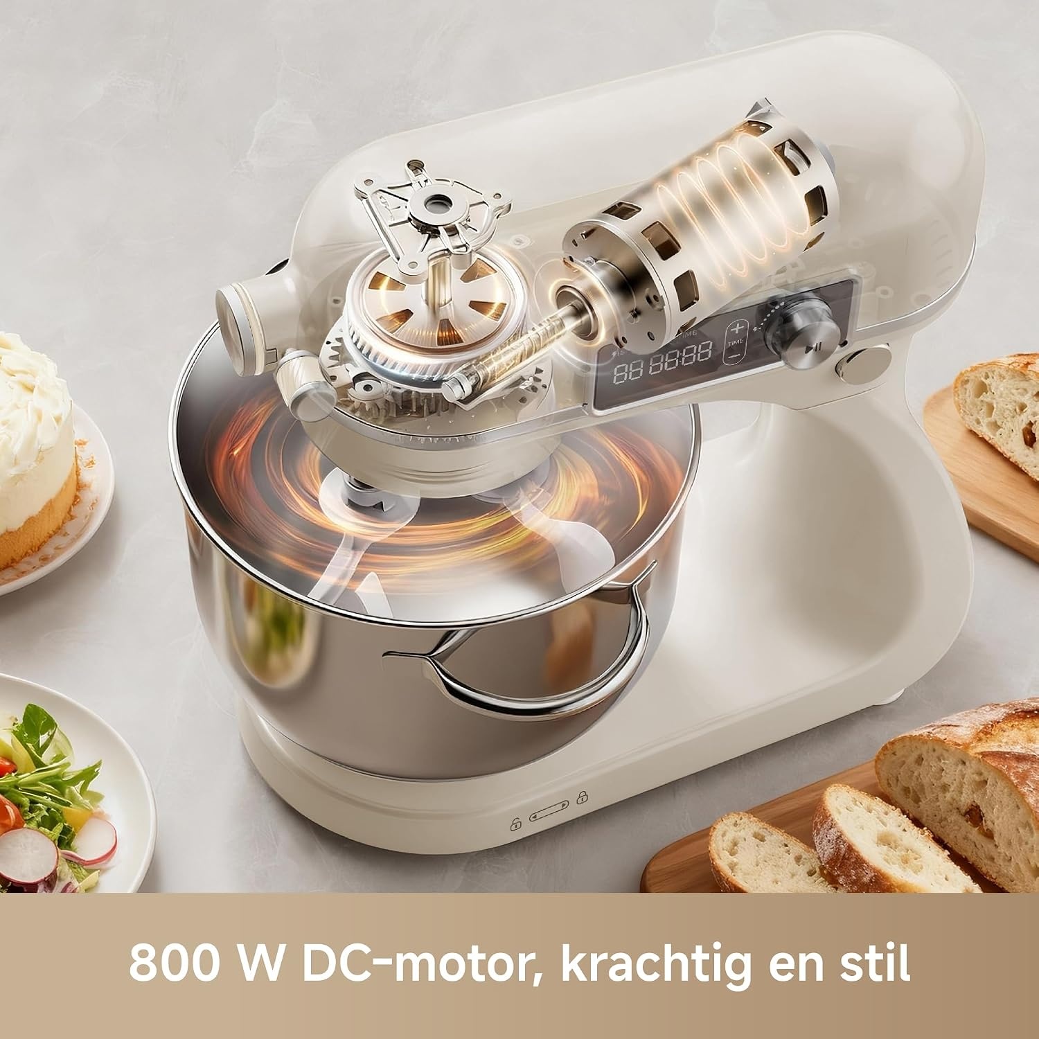 Staande Mixer BioKnead™ 800W met 6L Kom - 35% Korting