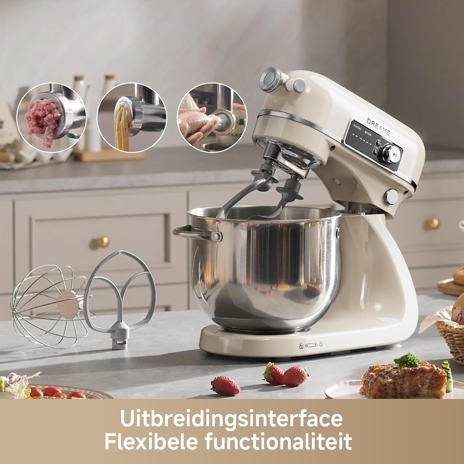 Staande Mixer BioKnead™ 800W met 6L Kom - 35% Korting