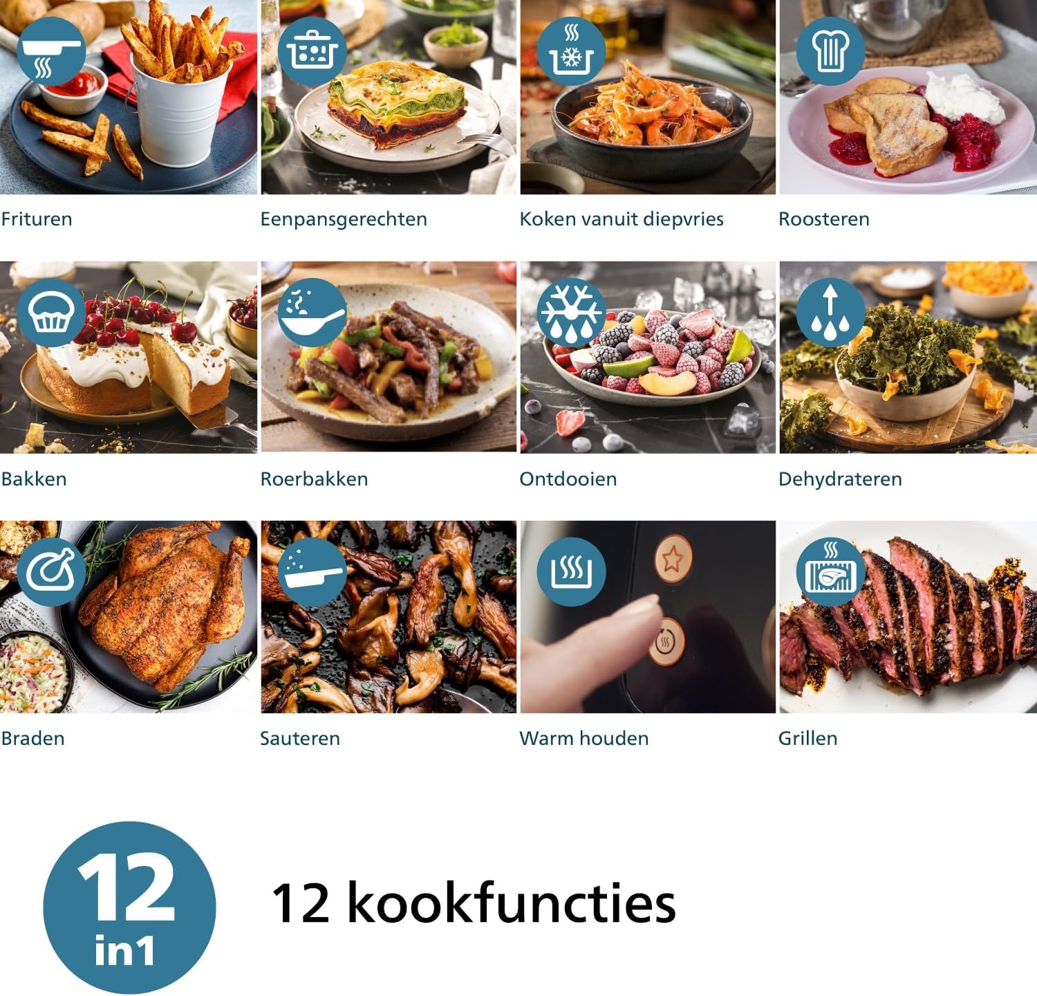 Philips Airfryer 4.2L Zwart 1500W - 34% Korting