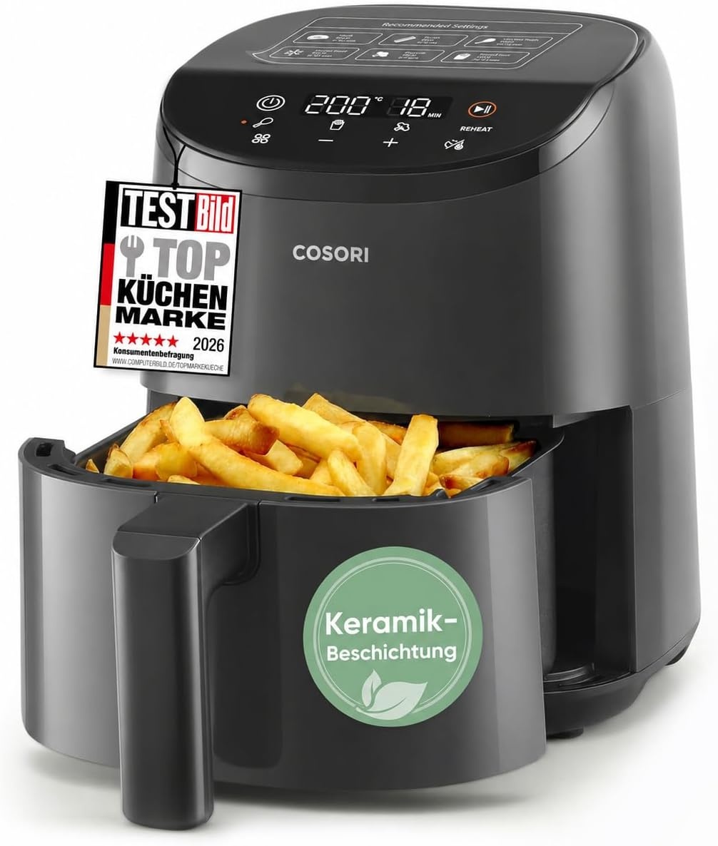 Mini Heteluchtfriteuse 2L - Compact & Energiezuinig - 34% Korting