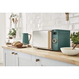Magnetron Mat Groen 20L, 800W, 6 standen, timer, ontdooi functie - 34% korting