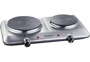 Dubbele Kookplaat Severin DK 1014 - Zwart RVS - 33% Korting
