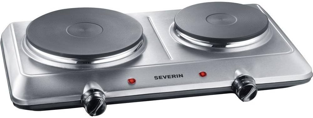 Dubbele Kookplaat Severin DK 1014 - Zwart RVS - 33% Korting