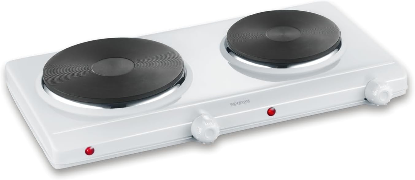 Dubbele Kookplaat Severin DK 1014 - Zwart RVS - 33% Korting