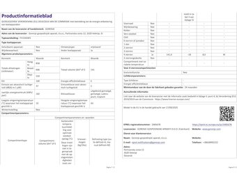 Vrieskist 141L - Energieklasse E - 35% Korting