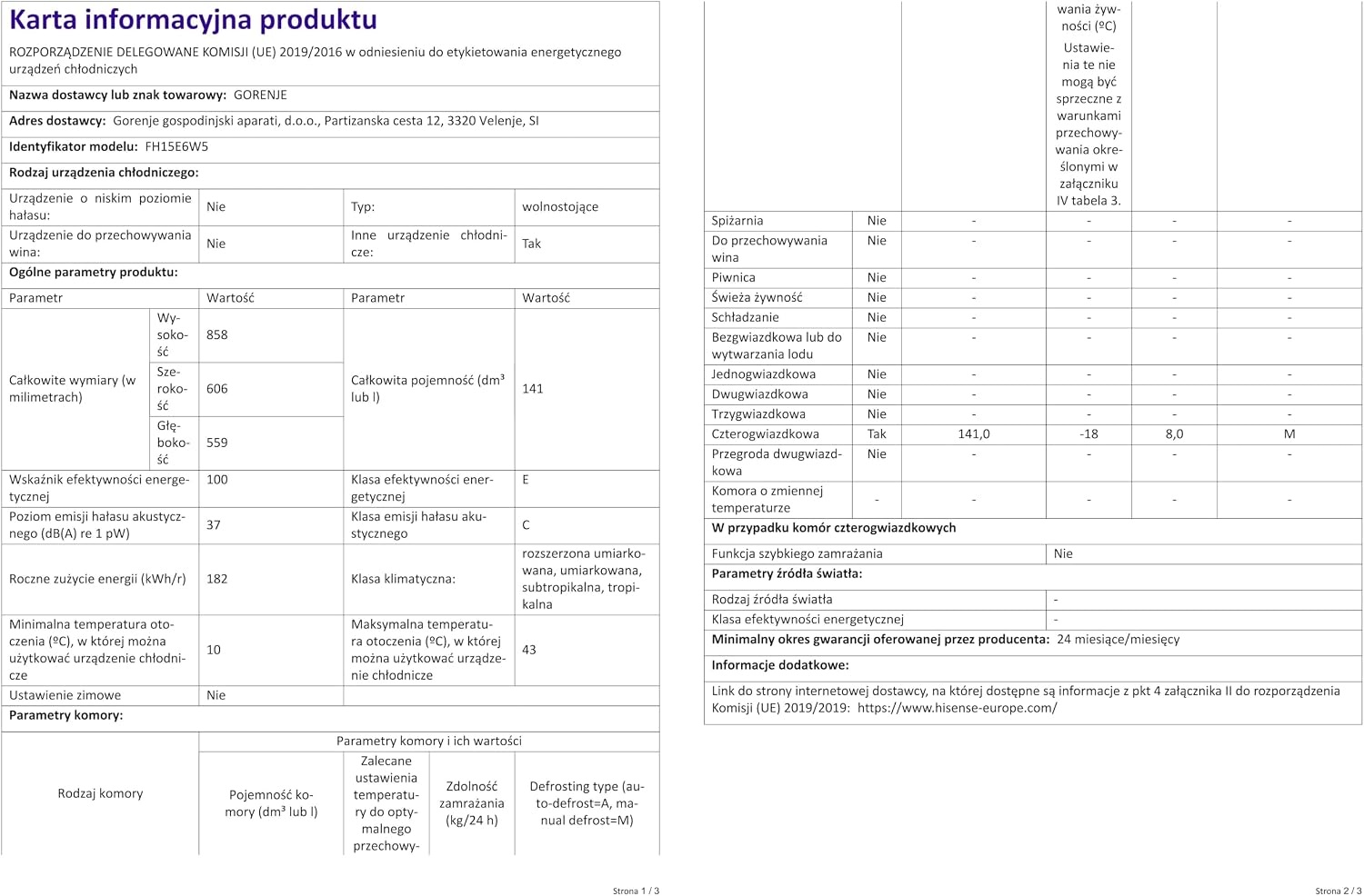 Vrieskist 141L - Energieklasse E - 35% Korting