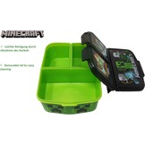 Minecraft Kinderlunchbox met 3 Vakken - BPA-vrij, 49% Korting!