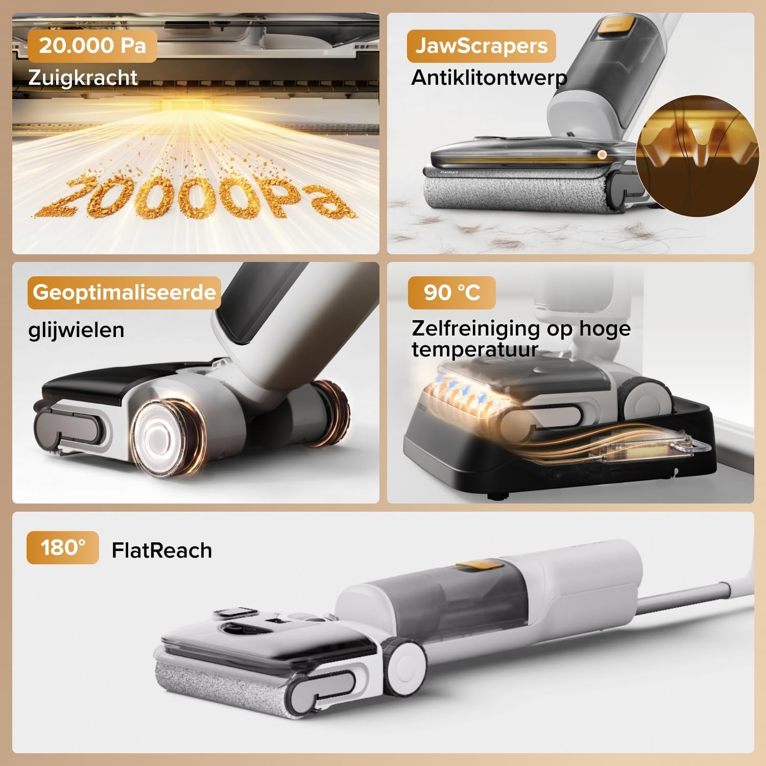 Draadloze Nat- en Droog Steelstofzuiger F25 GT Gen 2 - 35% Korting