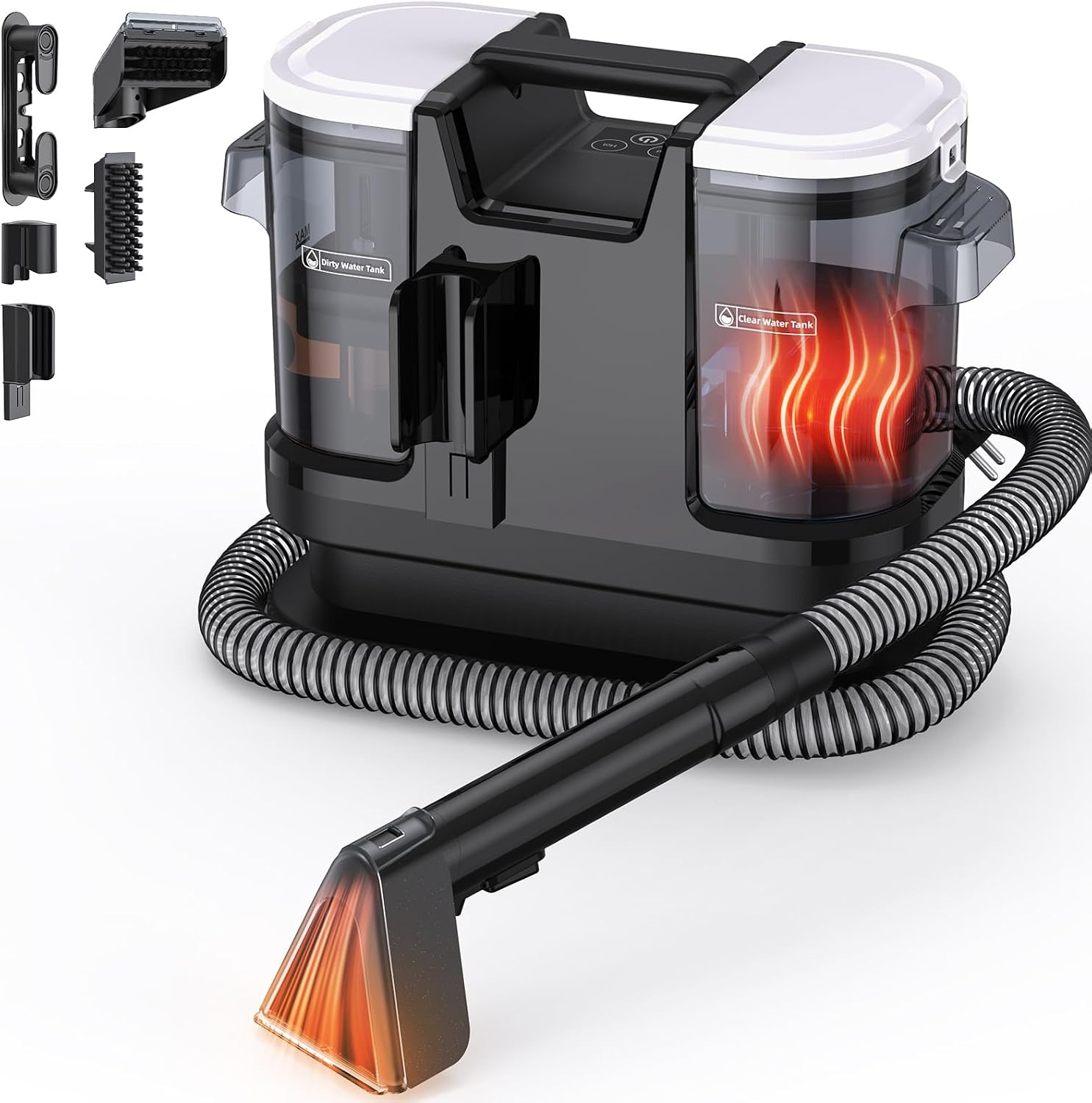 Bekledingsreiniger met Warm Water: 1400W, 20kPa | 34% Korting